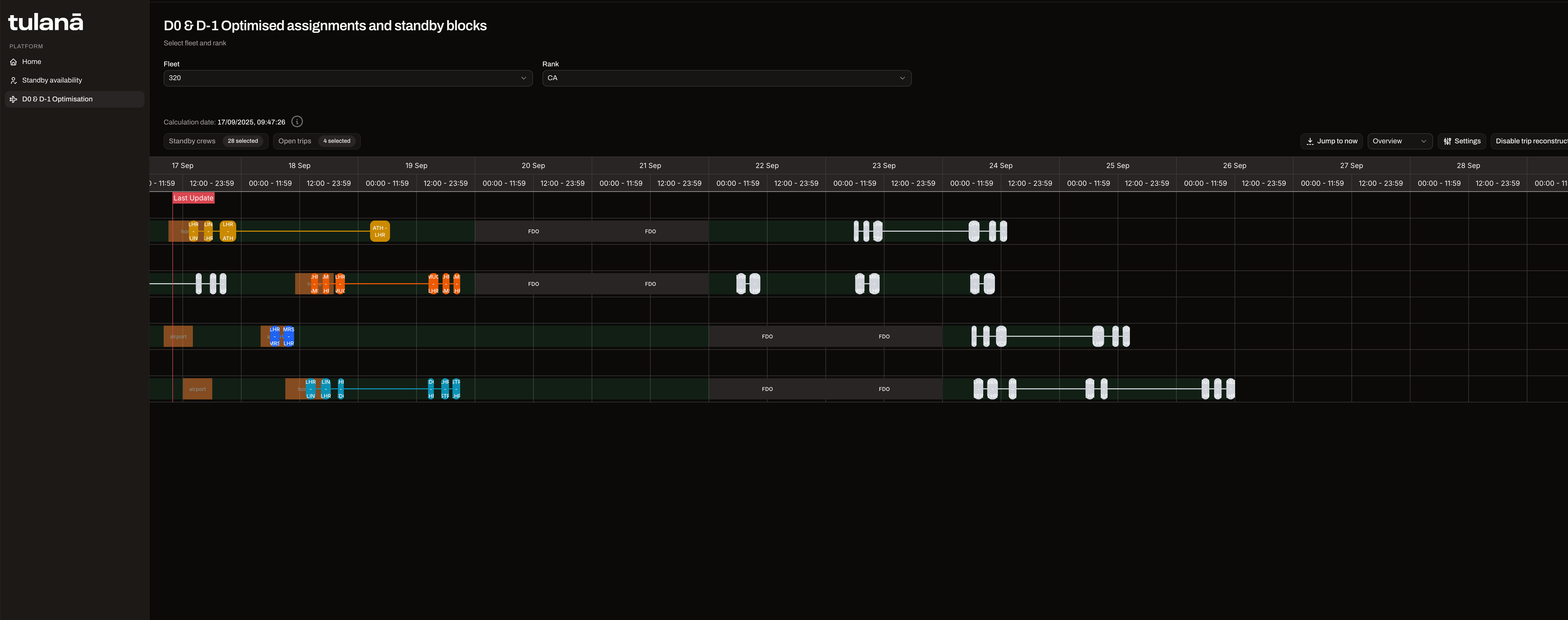 tulanā Crew Alignment Platform
